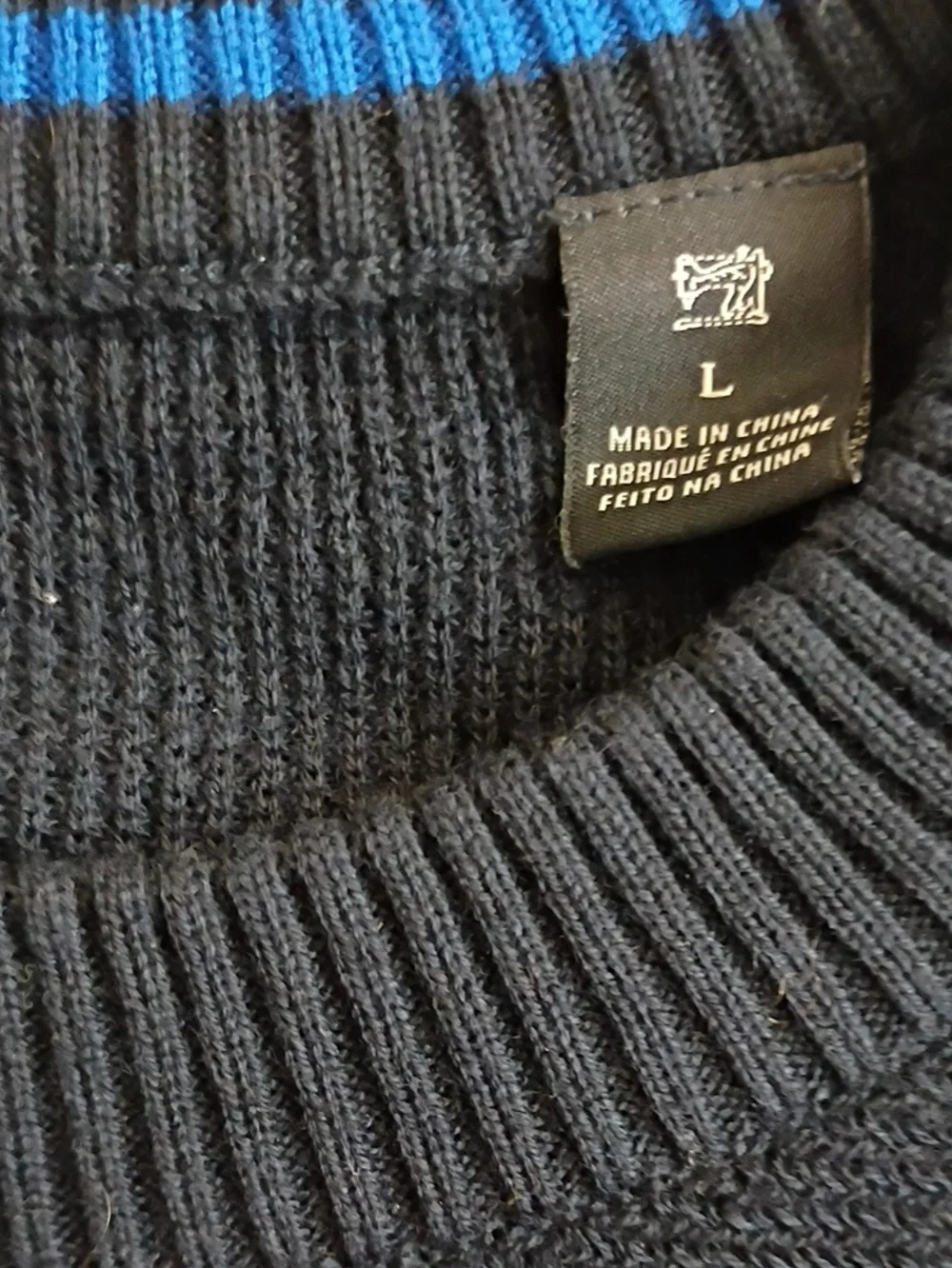 Scotch & Soda Cotton Rib Knit Striped Sweater Crew Neck Men sz L